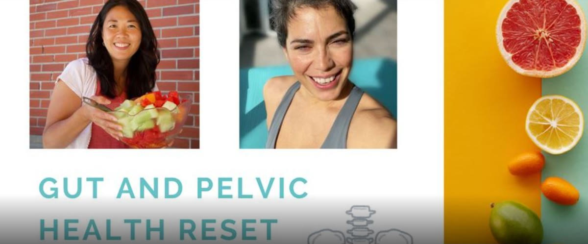 Gut and Pelvic Health Reset banner with Cindy and Alexandra